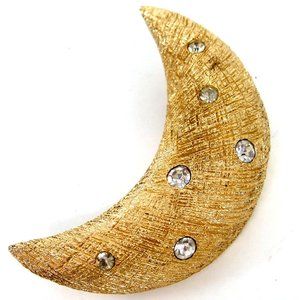 ❌SOLD❌ Christian Dior Vintage Crescent Moon Brooch